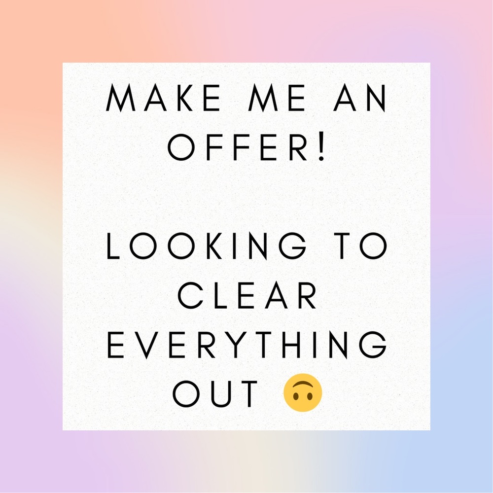 Make me an offer! Discounts for bundles!
